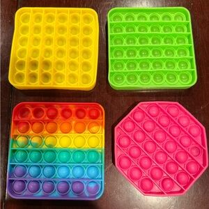 Colorful Pop It Fidget Toy Set